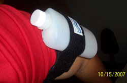 The Body Bottle in Use on my Arm