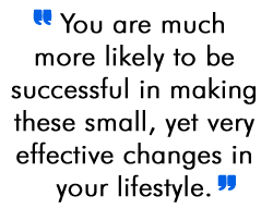 Make small, attainable steps for real success.