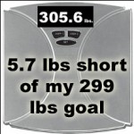 305 Lbs, lost 1 lb last week