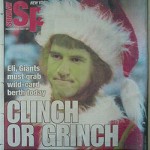 New Yorks Giants Eli Manning Grinch