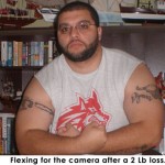 Fat Man Unleashed, Israel Lagares Flexing