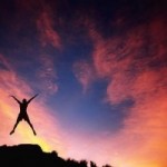 jumping for joy